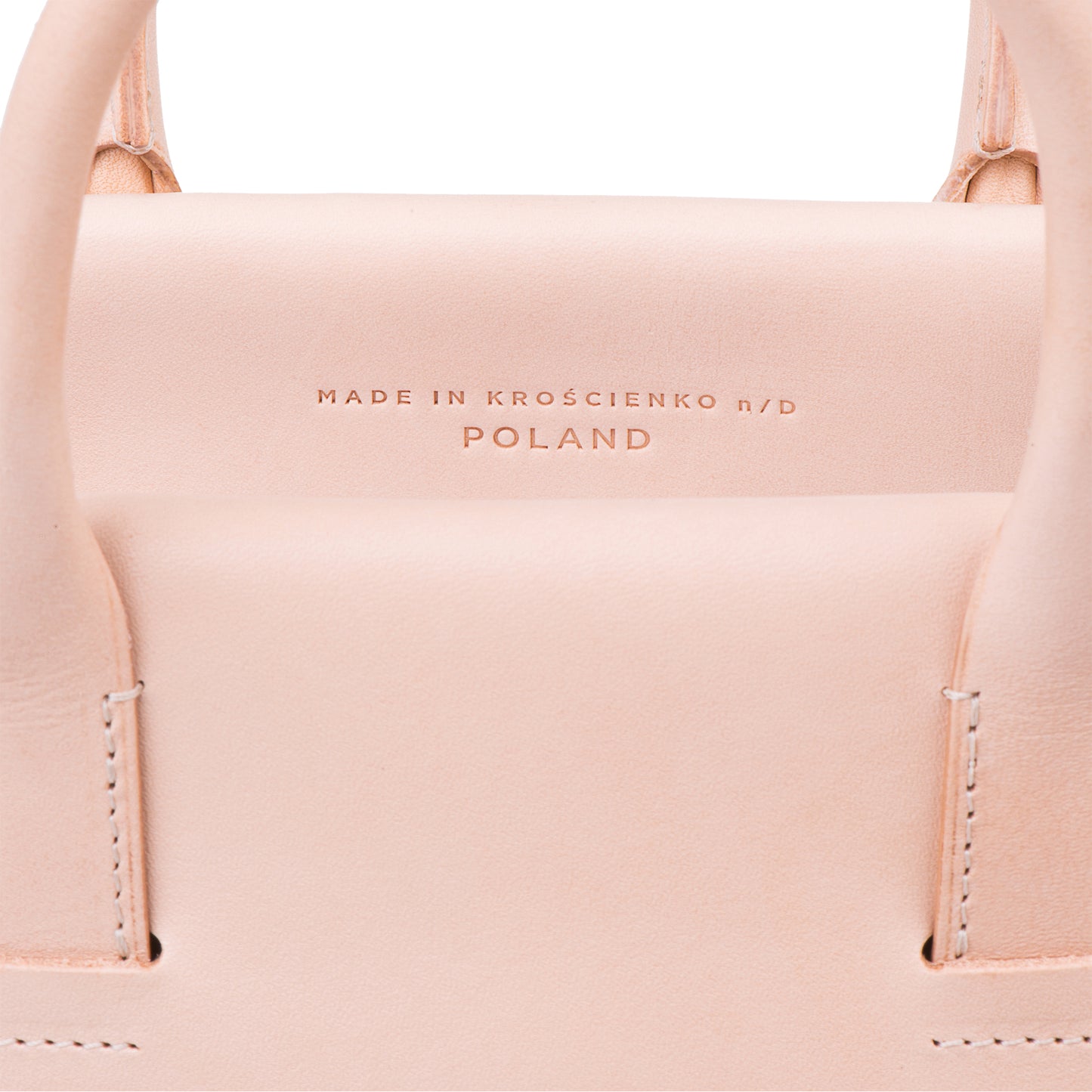 natural leather handbag