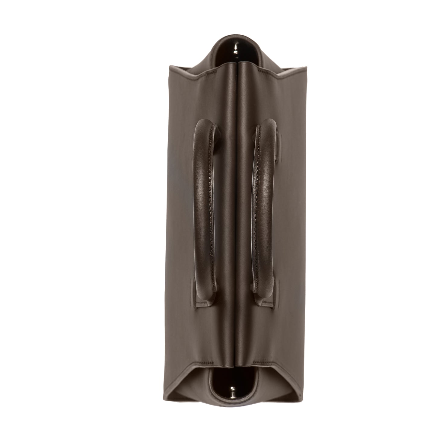 brown leather handbag